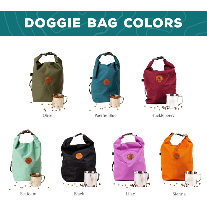 Wilderdog Sienna - переносна сумка для собак, водовідштовхуюча, з контейнером для сухого корму та нержавіючою чашкою