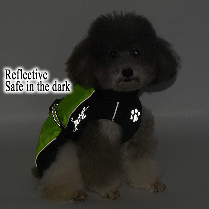 Водонепроникний дощовик для собак середніх та великих порід Zunea, відбиваючий, легкий, вітронепроникний, з сіткою всередині, захист від дощу, для прогулянок на відкритому повітрі, зелений, 3XL