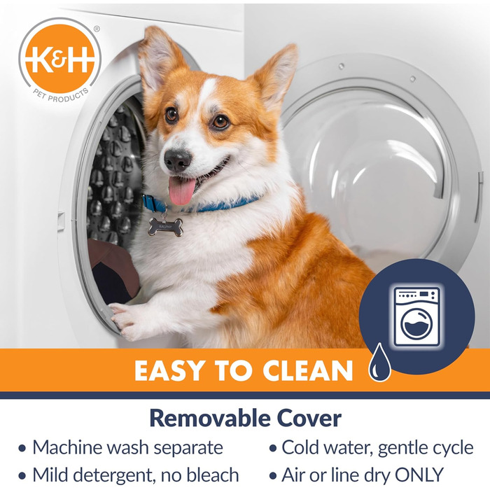 Підвищення для собак K&H Pet Products Eimer Booster з кріпленням для безпеки, сірий/кремовий, для маленьких собак