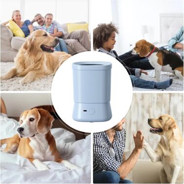 Миска для миття лап собак - очищувач лап для собак, аксесуар для догляду за лапами, вологостійкий, для дому, подорожей, кемпінгу, прогулянок (блакитний)