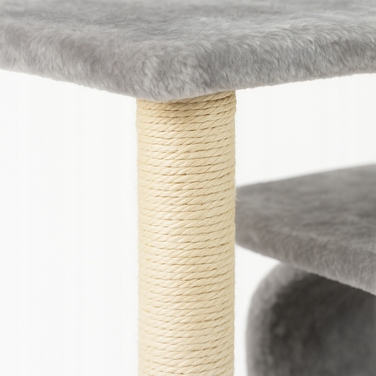 Високий когтеточка-комплекс з лежаком та стовпчиком, вежа для котів Wideshop 61 - 100 см