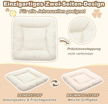 Будка для собак Jiupety, внутрішня, розкладна, для собак 4-9 кг, розмір M, 43x43x43 см, бежева