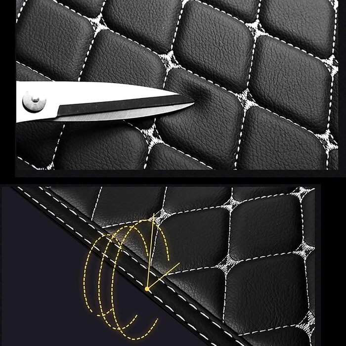 Килимок у багажник для JEEP Renegade 2016-2023, захист від бруду та вологи, з боковим захистом, чорно-бежевий