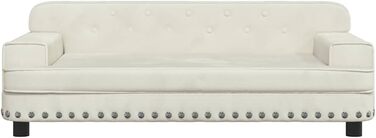 Крісло-ліжко для собак VidaXL, 90 x 53 x 30 см, кремовий колір