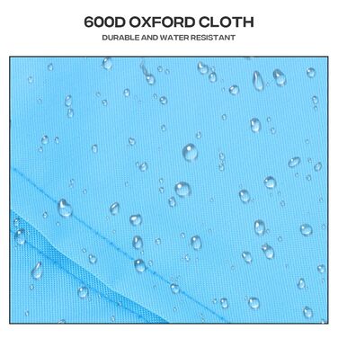 Дитяча коляска для котів та собак, 3 колеса, складний бугі для тварин, 13.6 кг, з кошиком та тримачем для напоїв, м'ятний колір