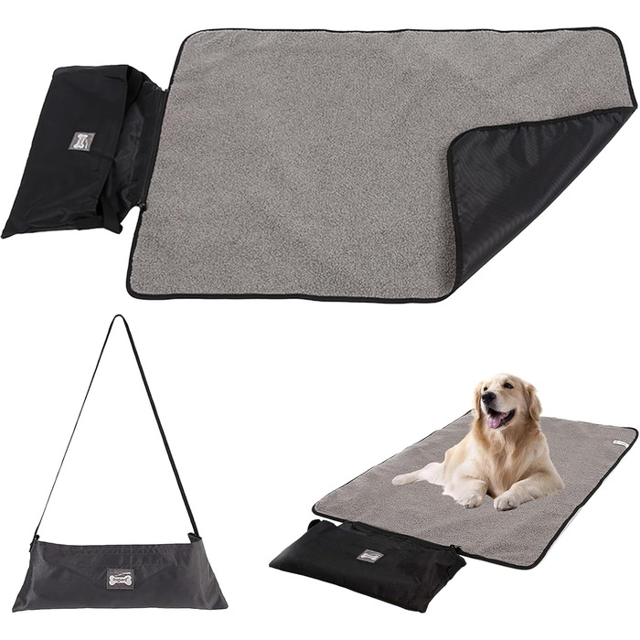 Водонепроникна ковдра для собак, туристична ковдра для собак, 100 x 70 см. Підходить для дому та відпочинку на природі