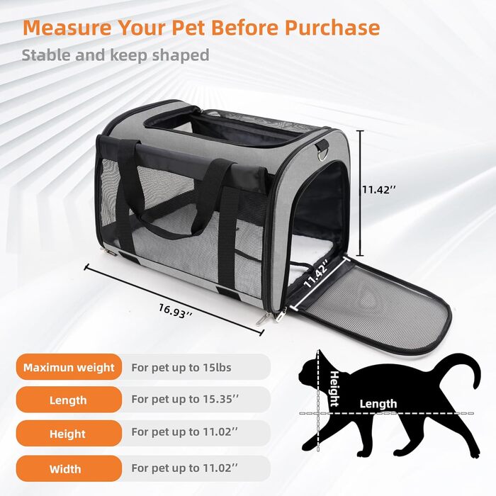 Рюкзак-переноска для кота TWDEPART (Сірий)