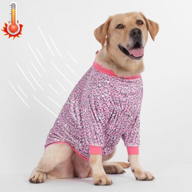 Світер LovinPet для великих порід собак, легкий фланелевий одяг, дихаючий матеріал з принтом 
