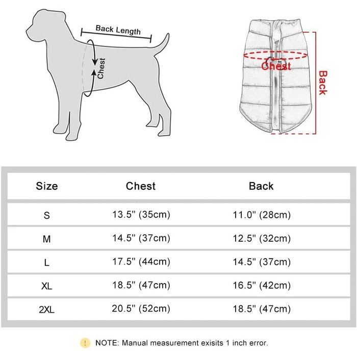 Теплий жилет для собак на осінь та зиму: м'яка та зручна куртка для чихуахуа, мопса, французького бульдога, лабрадора. Вітро- та водонепроникний жилет для собак, червоний, розмір L