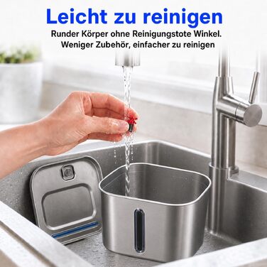 Фонтан-поїлка для котів та маленьких собак із нержавіючої сталі, 2.2л, з вікном рівня води та 2 вугільними фільтрами, безшумна (Сріблястий)