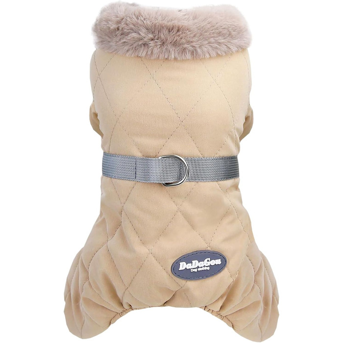 Теплий зимовий костюм для собак Izefia: куртка з бавовни, захист від вітру та снігу, для маленьких та середніх собак, XL (довжина спини 37 см), зелений/хакі