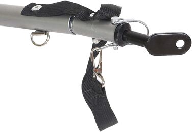 Причіп для собак Wiltec 220x700x78 см з безпечною поворотним з'єднанням, вантажний причіп з москітною сіткою та захистом від дощу, чорний/червоний