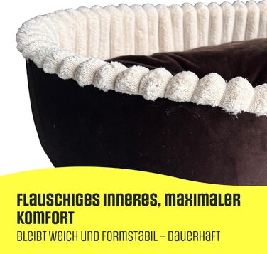 Лежанка для собак та котів, лежанка для тварин на велюрі, овальна, 60x50 см, сірий леопардовий принт