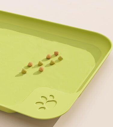 Водонепроникний килимок для годування собак та котів Octonyluck, 57.5x35.5 см, неслизький, легко миється, харчовий, зелений