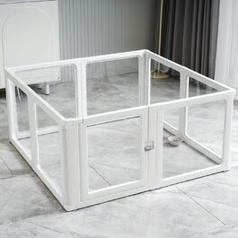 Вигул для собак Citylife 6-TLG 60 см: складаний вольєр для собак, котів, кроликів, рухливий вольєр для дому, антиковзаюча поверхня