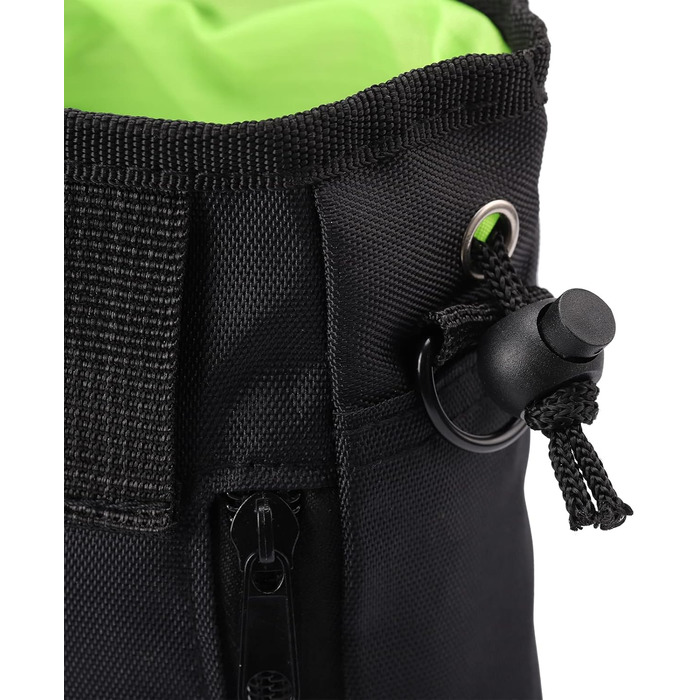 Універсальна сумка для ласощів для собак, знімна, велика місткість, сумка для тренувань, з ремінним кріпленням та регульованим плечовим ременем, 3 способи носіння (чорний)