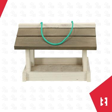 Дерев'яний годівничка для птахів KOTARBAU® з безкоштовним кормом 0,5 кг