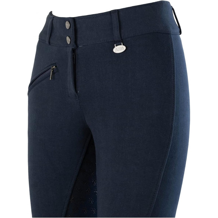 Лазура - зимові рейтузи для жінок та дітей Comfort з силіконовим повним сидінням та передньою кишенею | теплі рейтузи для їзди верхи в темно-синьому або чорному кольорі | рейтузи для верхової їзди розміри 104-176 та 36-48 | Лазура
