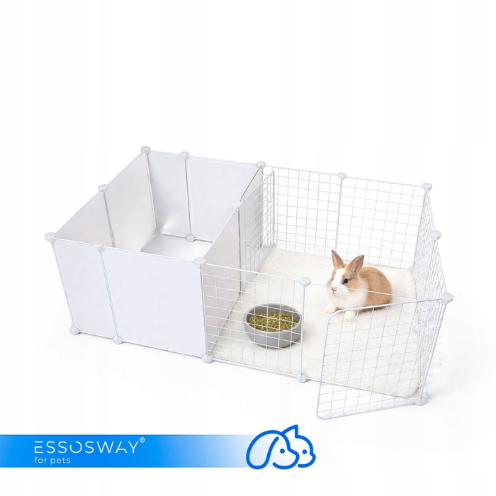 Вольєр для кролика та морської свинки Essosway, 46 x 124 x 72 см