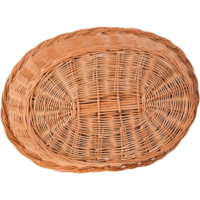 Корзина для собак з ротангу, корзина для тварин, корзина для котів (Бежева, 100x75 H27)