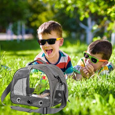 Транспортна сумка для птахів Asfrode з підставкою та металевим підносом: для папуг, канарек, хвилястих та корел