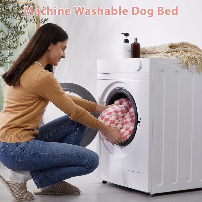 BFPETHOME кругле лежанка-донат для малих собак і котів, затишне заспокійливе ліжко для домашніх тварин із нековзною основою