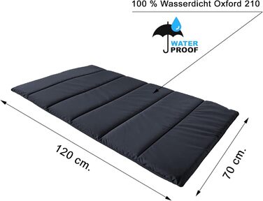 Водонепроникний килимок для собак Outdoor, ковдра для собак, миється, килимок для собак, лежанка для собак для подорожей, кемпінгу, чорний