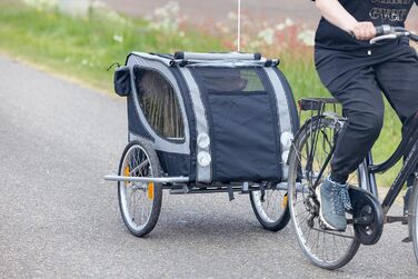 Підстилка для собак Karlie Doggy Liner Paris De Luxe Teflon®, сіро-чорна, розмір L (148x90x88 см)