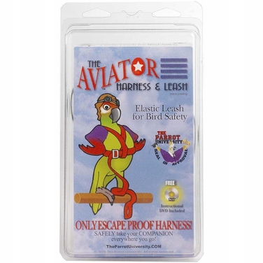 Шлейка для папуг Aviator XL, синя