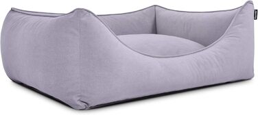 Крісло-ліжко для собак Dreamy з мікрофібри, ортопедичне, 130x110 см, срібне