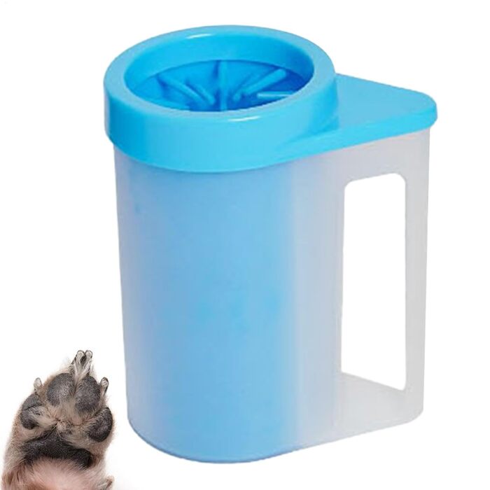 Очищувач для лап собак Lavazampe: силіконовий набір для миття лап з відрі, портативний, знімний, для собак