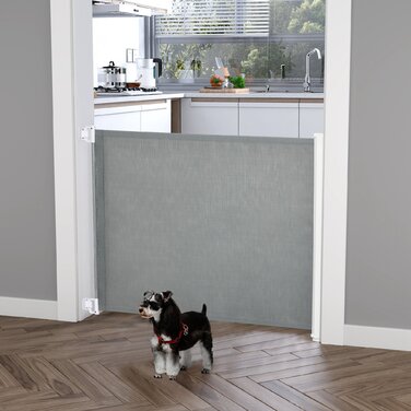 PawHut Door Gate Сходи для собак, захисна перегородка, розсувна, 115Lx82,5Hcm | Аосом