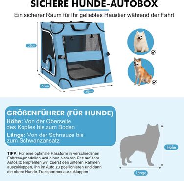 Складана переносна переносна коробка для собак Snagle Paw, стабільна переносна коробка для заднього сидіння автомобіля з підголовником, металевий каркас, переносна коробка для задньої частини автомобіля для середніх/великих собак, переносна коробка з сітч