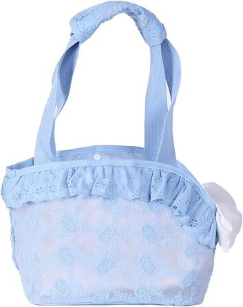 Траспортна переноска для собак, 5 кг, дихаюча, біла/блакитна, розмір S