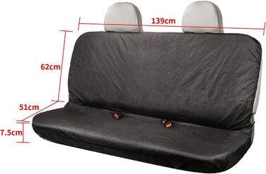 Захист вантажного простору автомобіля CICMOD: килимок у багажник для собак, антиковзкий, чорний (заднє сидіння)