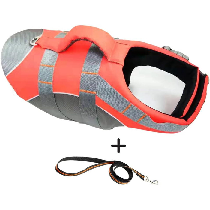 Жилет для собак - рятувальний жилет для плавання, великий розмір XL, помаранчевий