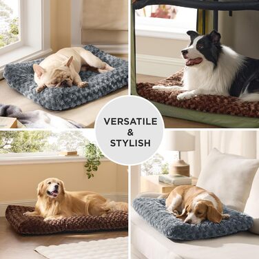 Крісло-лежанка для собак середніх порід BEDSURE - 71x50x7 см, сіре, миюче, з антиковзаючою основою