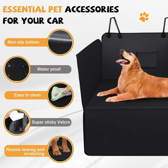 Захист для багажника автомобіля від собаки: універсальний килимок, водонепроникний, стійкий до подряпин, з боковими бар'єрами та захистом краю багажника