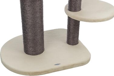 Дерев'яний будиночок для котів TRIXIE Marcello, 114 см, бежевий – багатоповерховий котячий будиночок з місцями для дряпання та іграми, стабільний та затишний