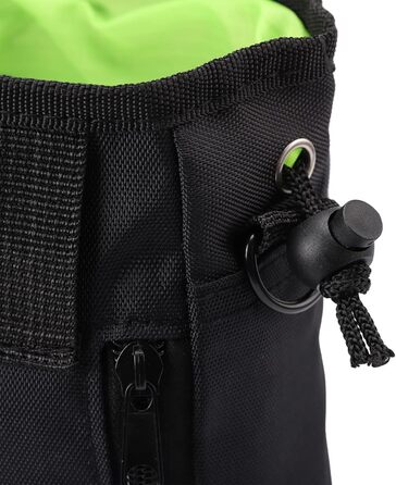 Універсальна сумка для ласощів для собак, знімна, велика місткість, сумка для тренувань, з ремінним кріпленням та регульованим плечовим ременем, 3 способи носіння (чорний)