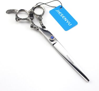 Ножиці для стрижки волосся JIESENYU 7 дюймів з нержавіючої сталі 440C, професійні, для перукарів та грумінгу домашніх тварин