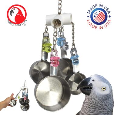 Іграшка для птахів Bonka Bird Toys 1750 Clacker, для папуг, клітка, для жако, амазона, конур, какаду