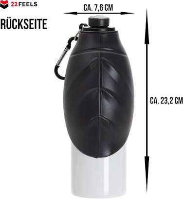 Персоналізована пляшка для води для собак 600 мл з фотографією та ім'ям. Зручна, виточна, з карабіном. Ідеально для прогулянок, подорожей та активного відпочинку.