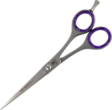 Професійна ножиця для грумінгу собак Weltmeister Solingen: ножиці для стрижки та формування гриви з мікрозубом, 5,5 дюймів (14,2 см), сатинова обробка, преміум-якість, Made in Germany