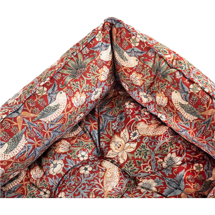 Клітинка для собак Rosewood x Morris & Co. з принтом William Morris (Erdbeerdieb Burgandy, Small), велика, з антиковзким дном, миється