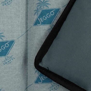 Килимок для собак JEGGO 'Cannes', компактний та мобільний, з ручкою для перенесення, для собак та людей, ідеальний для подорожей, водовідштовхувальний, Made in EU (Блакитний, Large)