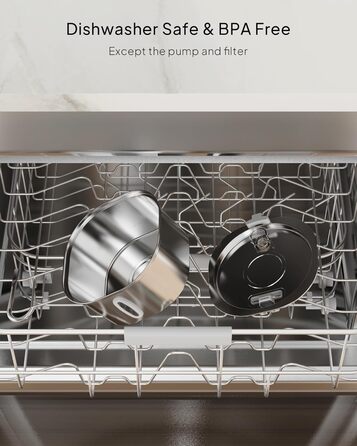 Автоматичний фонтанчик для котів та собак PEKTACO з нержавіючої сталі, 3.2L, з індикатором рівня води, тихий, з фільтром V01+1