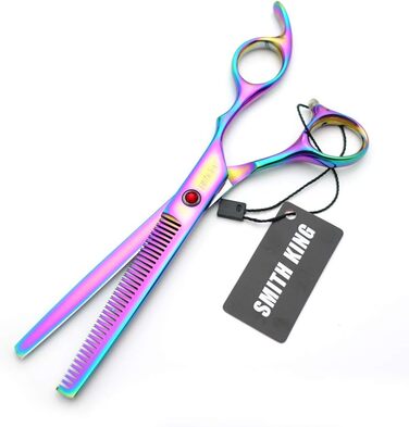 Набір професійних японських ножиць для волосся Smithking 7.0 дюймів - ножиці для стрижки та ножиці для розрідження з лезами з нержавіючої сталі