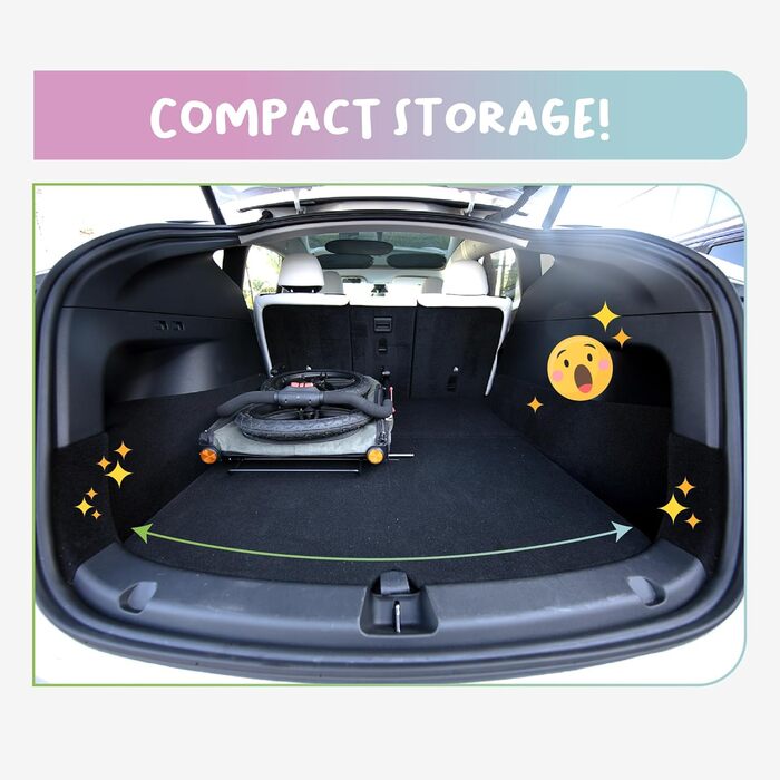 Petique Breeze - візок для собак великих порід, чорний, з повітряними колесами, трансформується у велопричіп, 1 шт.