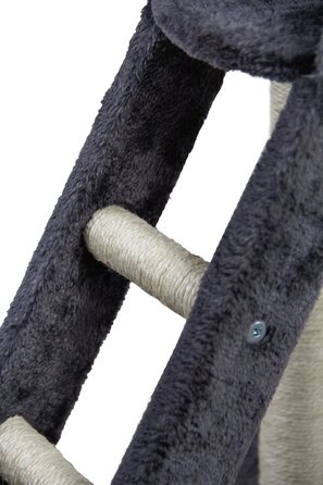 Високий кігтеточка-комплекс для котів Pet HOBBY, сірий, 5 рівнів, 140 см